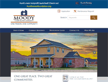 Tablet Screenshot of moody-family-housing.com